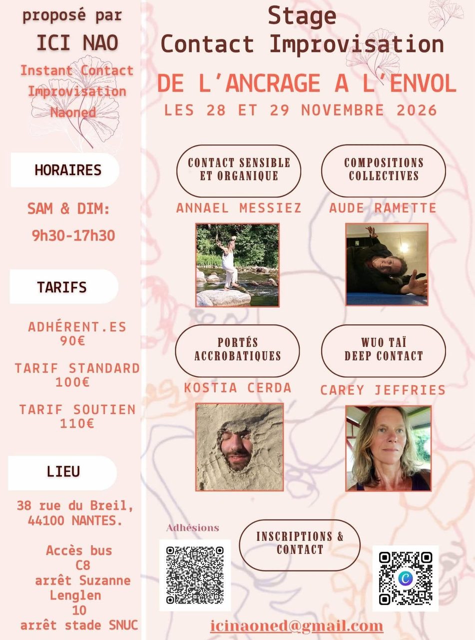 Contact Improvisation – De l’Ancrage à L’Envol