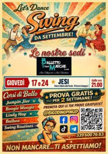 Corsi di Ballo SWING a Jesi – Prove gratuite