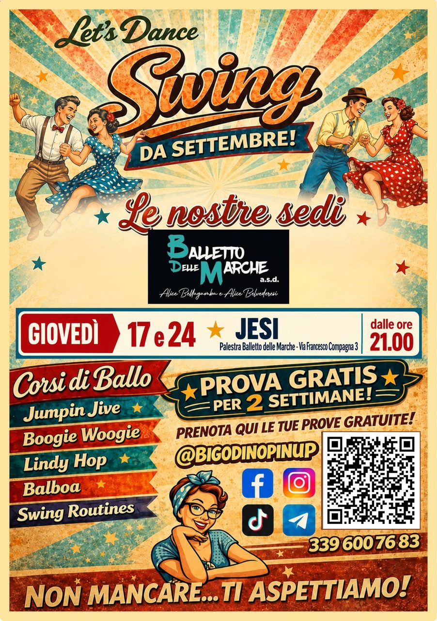Corsi di Ballo SWING a Jesi – Prove gratuite