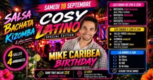 Cosy Latino Party – 19 Septembre 2026