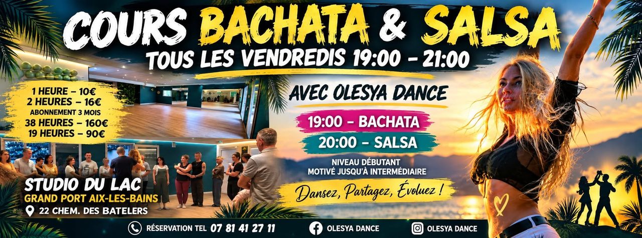 Cours Bachata & Salsa avec Olesya