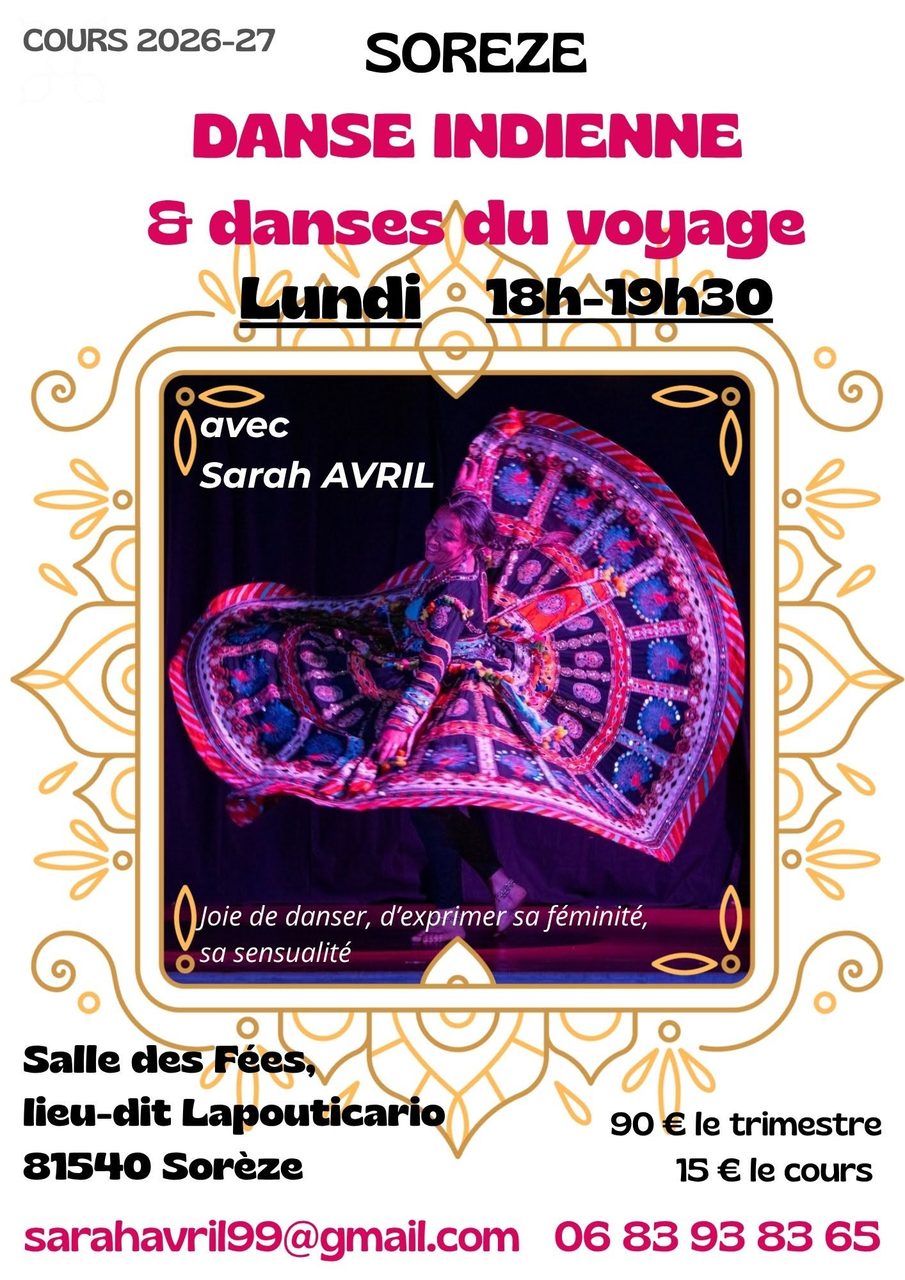 COURS DANSE INDIENNE & Danses du Voyage