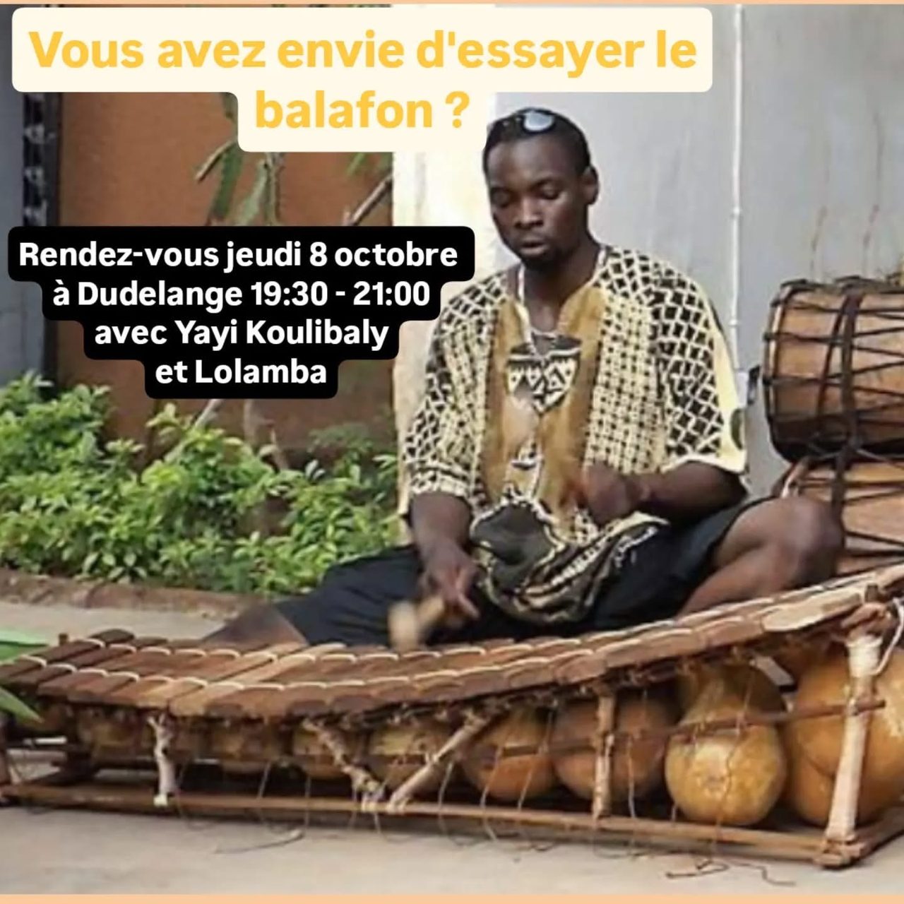 Cours de BALAFON avec Yayi Koulibaly