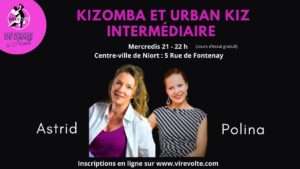 Cours de Kizomba intermédiaire avec Astrid et Polina à Niort