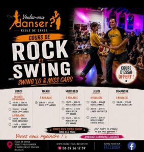 COURS DE ROCK ET SWING . Saison 2026-2027