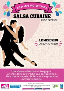 1er Cours d&rsquo;essai gratuit Salsa Cubaine avec Patrick Sole à la MPT de Champs 77420
