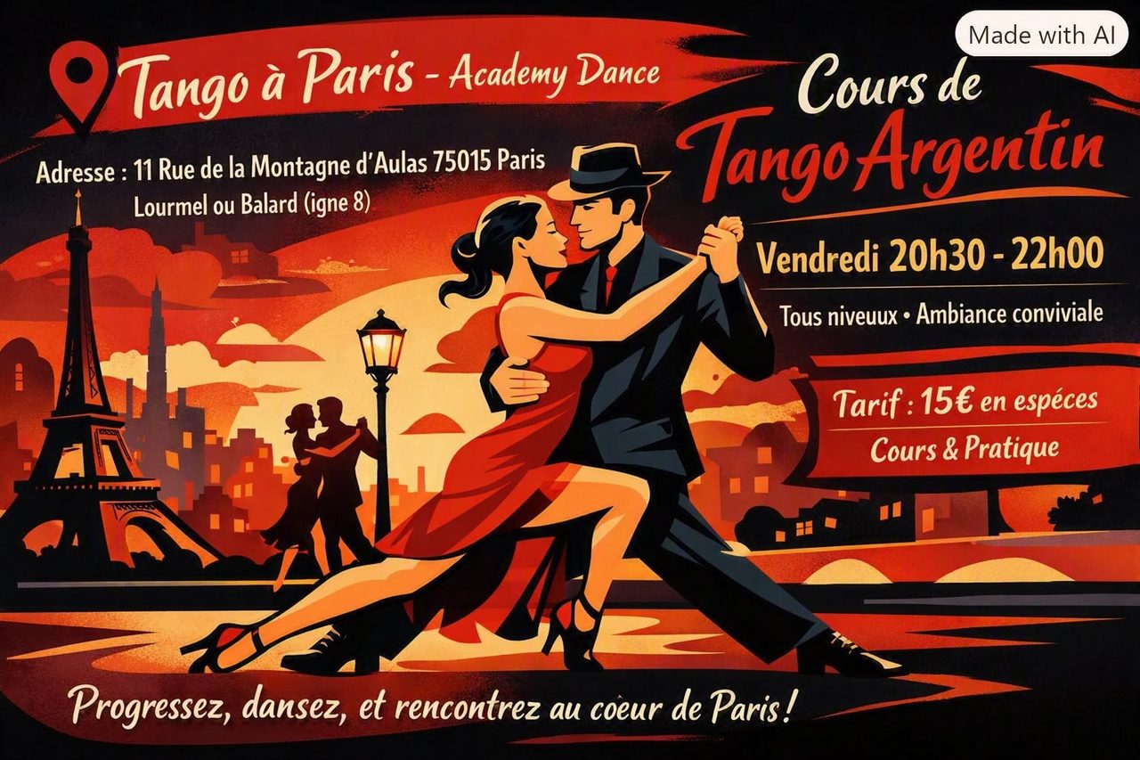 Cours de Tango Argentin à Paris
