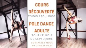 COURS DÉCOUVERTE POLE DANCE ADULTES STUDIO 9 TOULOUSE