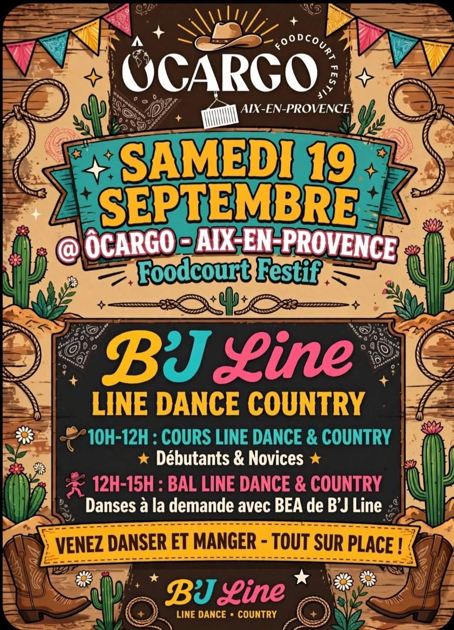 cours et bal Ô&rsquo;Cargo avec b&rsquo;j line