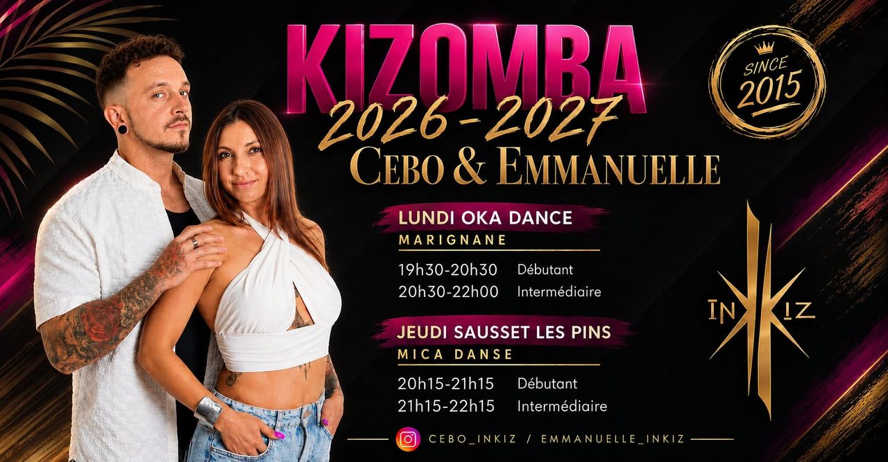 Cours Kizomba École Cebo & Emmanuelle 2026-2027 #inkiz
