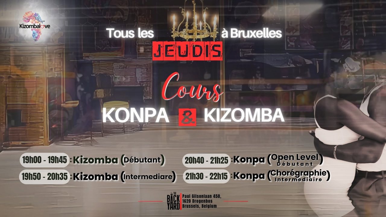Cours Konpa & Kizomba @Bruxelles Sept 2026