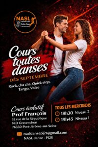 Cours Rock et Cha cha – Niv débutant – Nasl danse