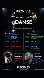 COURS Salsa•Bachata•WCS•Rock