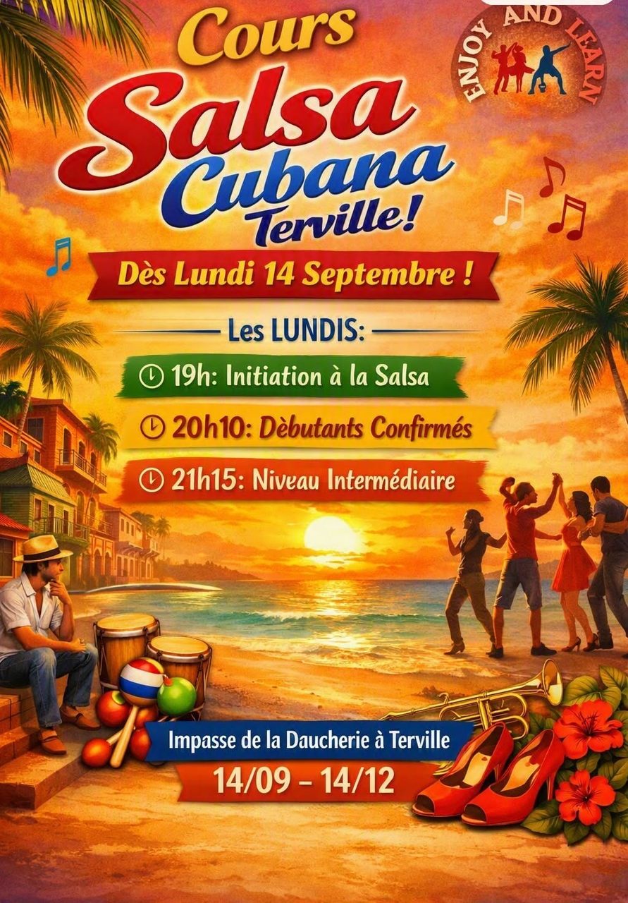 Cours Salsa Cubana à Terville (Thionville 57)