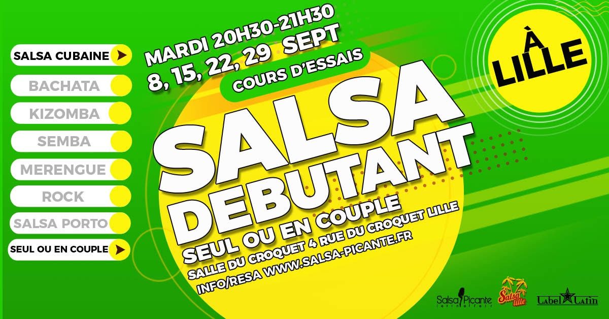 Cours Salsa Grand Débutant le Mardi Lille