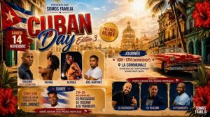 Cuban Day Edition 3 – 14 Novembre 2026 – Communale Saint Ouen Workshop + Soirée