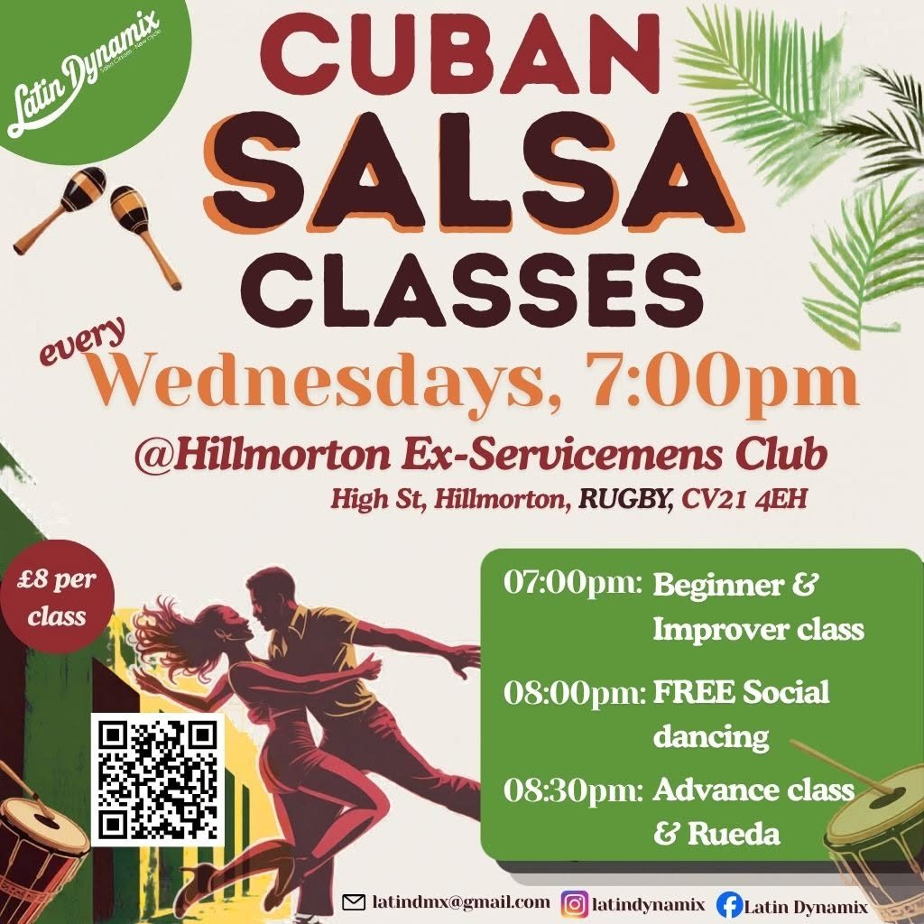 Cuban Salsa Dancing Classes – Rugby
