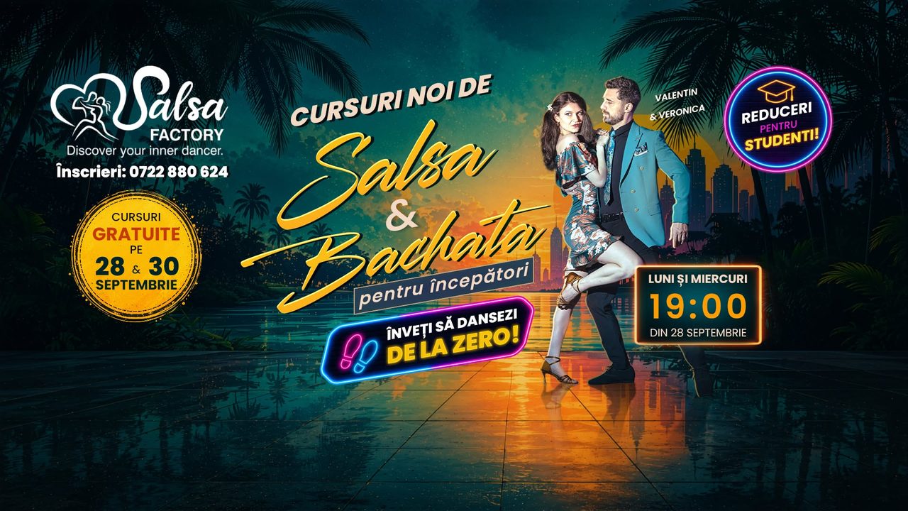 Cursuri de Salsa si Bachata pentru Incepatori