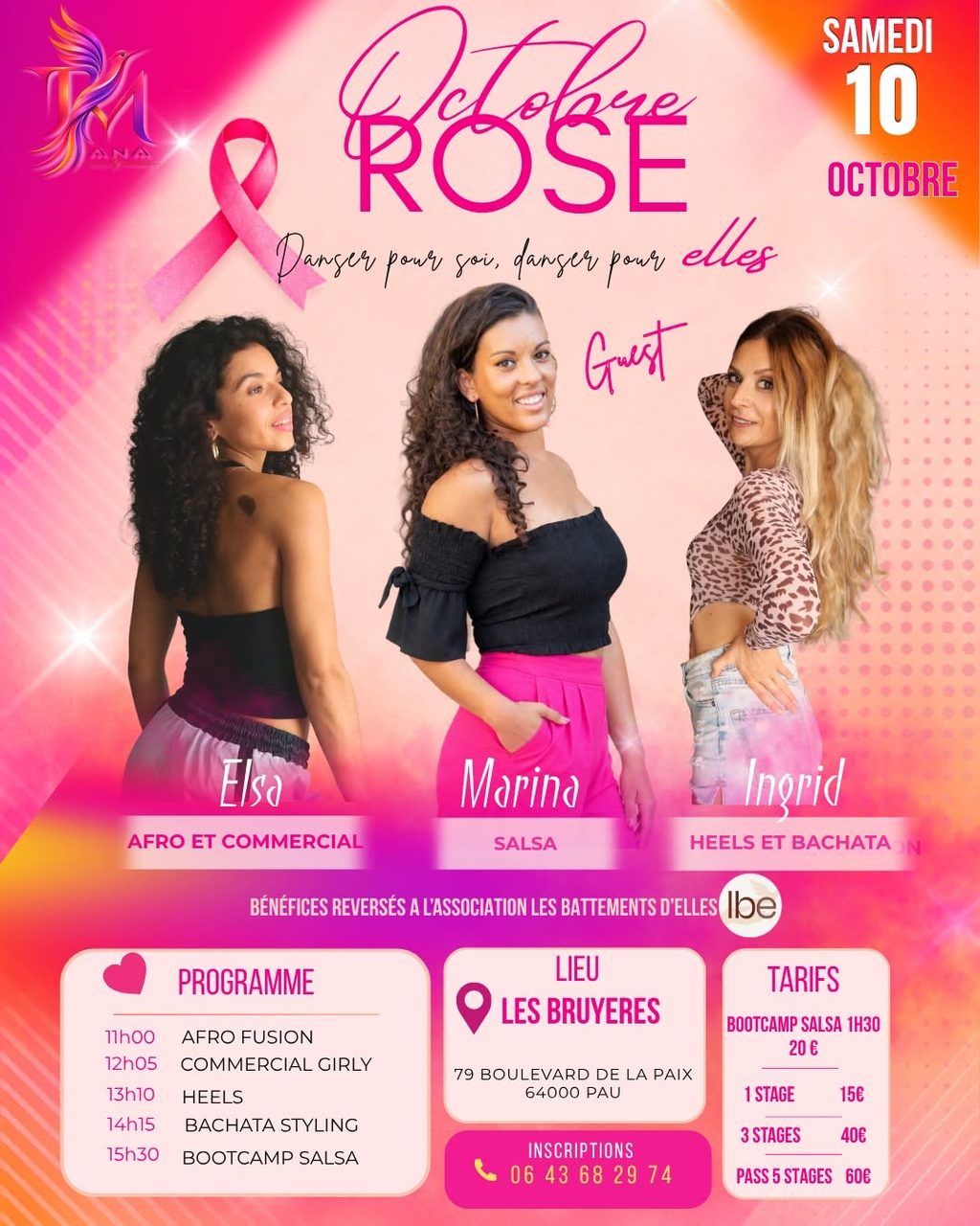 Dansez pour Elles ! Stages Octobre Rose