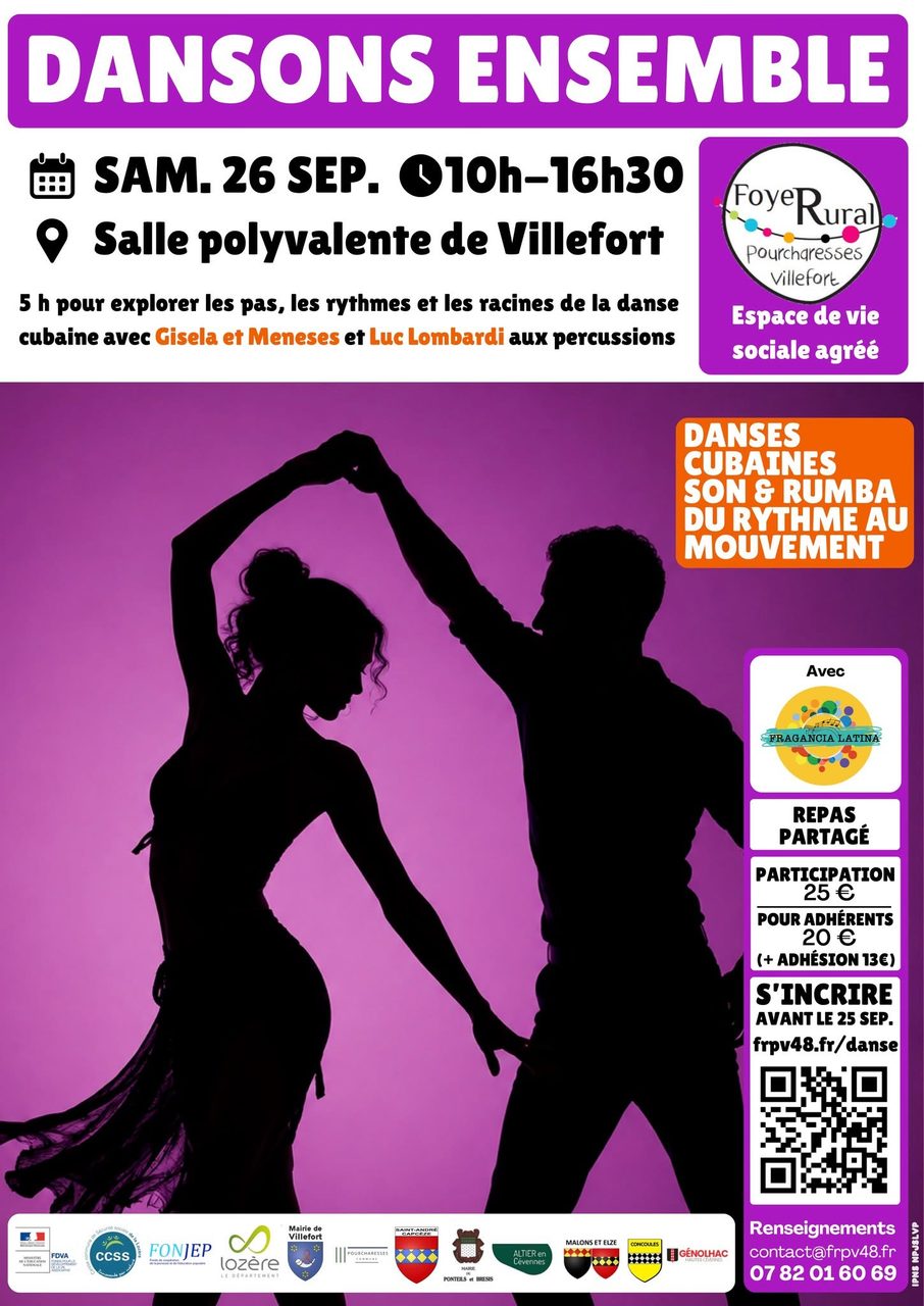 Dansons ensemble : DANSES CUBAINES – SON & RUMBA – DU RYTHME AU MOUVEMENT