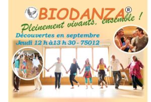 Découvertes Biodanza – Septembre – 75012