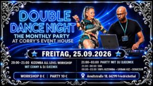 DOUBLE DANCE NIGHT – The Monthly Party at Corry’s Event House