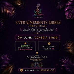 🌴 Entraînements libres Kizomba 🌴 AfroLatino AUCH