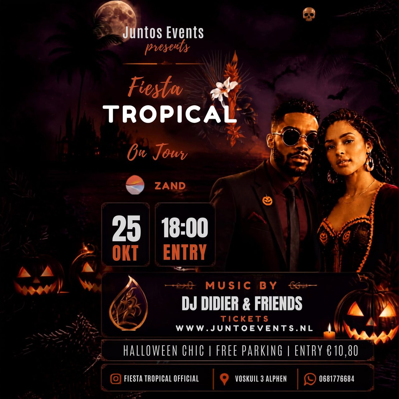 Fiesta Tropical ‘T Zand | Halloween Chic 🎃