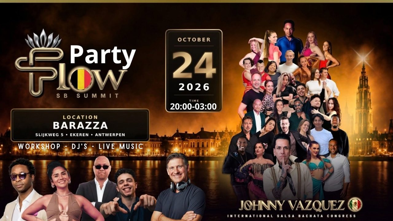 Flow Party Salsa Bachata Barazza Antwerpen