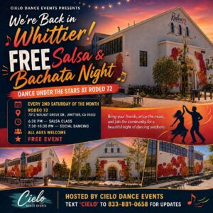 Free Salsa & Bachata Event In Whittier