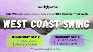 FREE WCS TRIAL WEEK + 4 week courses SEP/OKT/NOV