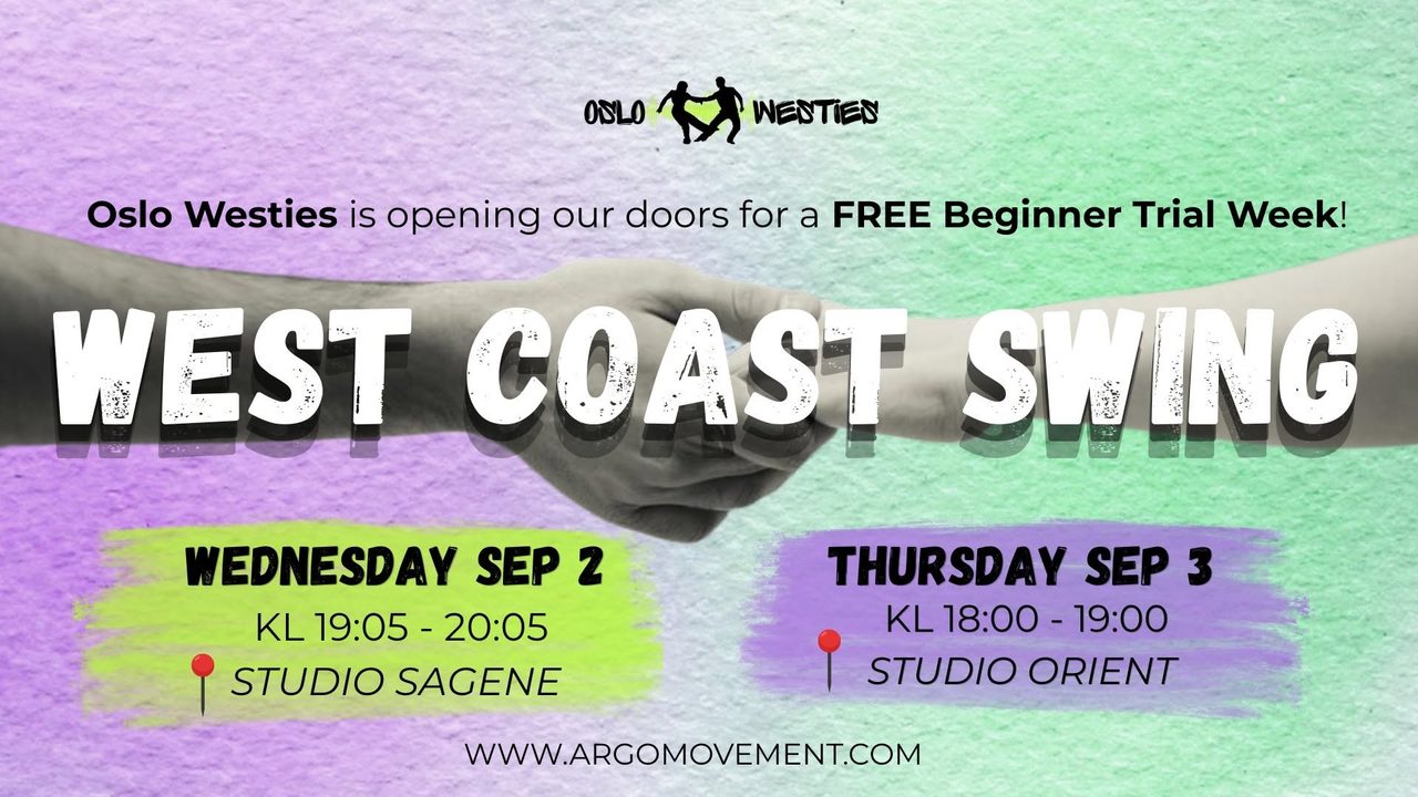 FREE WCS TRIAL WEEK + 4 week courses SEP/OKT/NOV