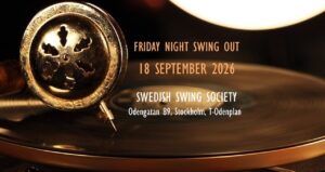 Friday Night Swing Out -18 SEP 2026!