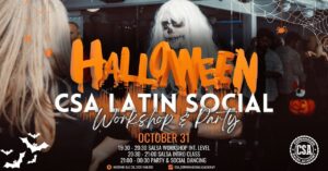 🎃 HALLOWEEN CSA Latin Social – Workshop & Party 🎃