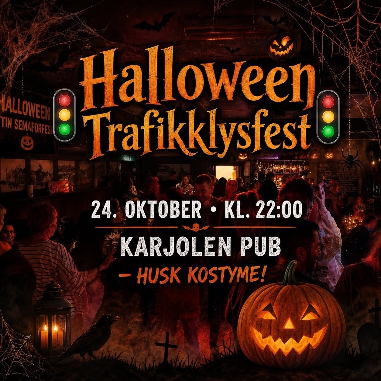 🎃🚦 Halloween Latin Trafikklysfest 💃🕺