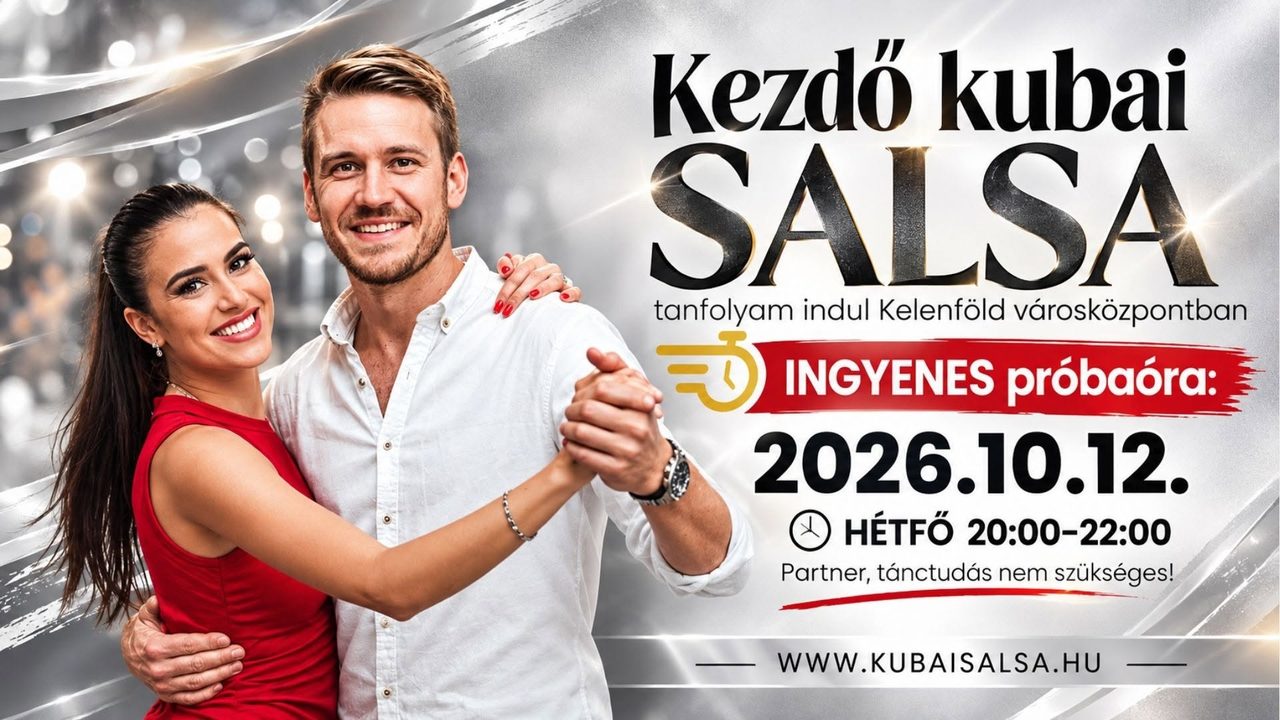 Ingyenes próbaórával teljesen kezdő kubai salsa tanfolya indul! (Hétfő, 20:00, XI.ker.)