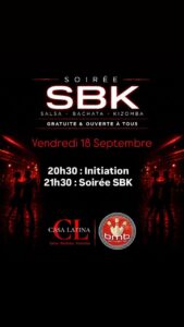 Initiation Bachata & Soirée SBK – Casa Latina au BMB