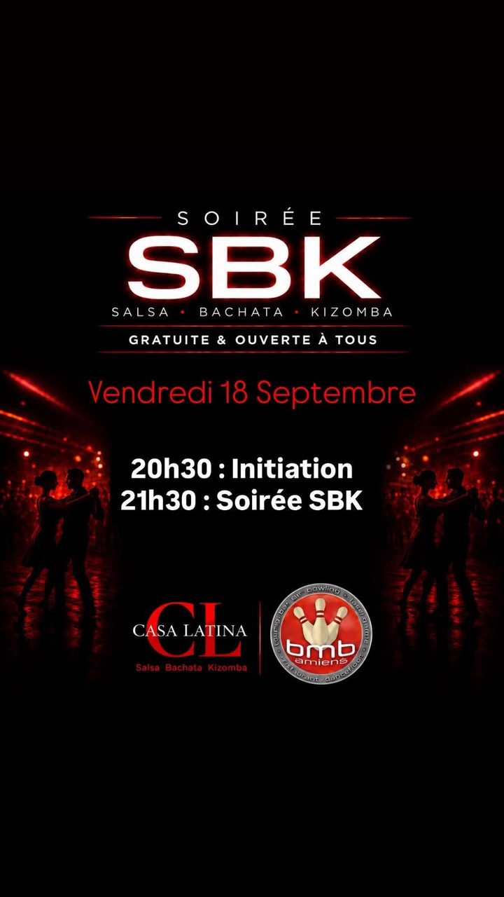 Initiation Bachata & Soirée SBK – Casa Latina au BMB