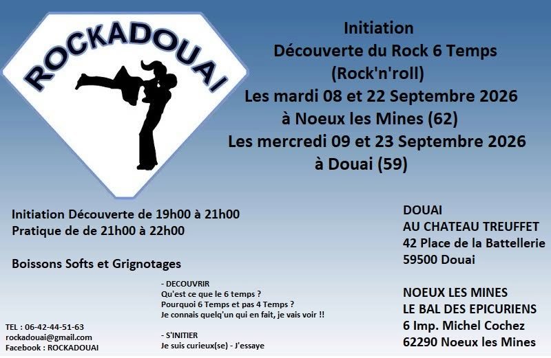 Initiation – Découverte du Rock 6 Temps (Rock&rsquo;n&rsquo;roll)