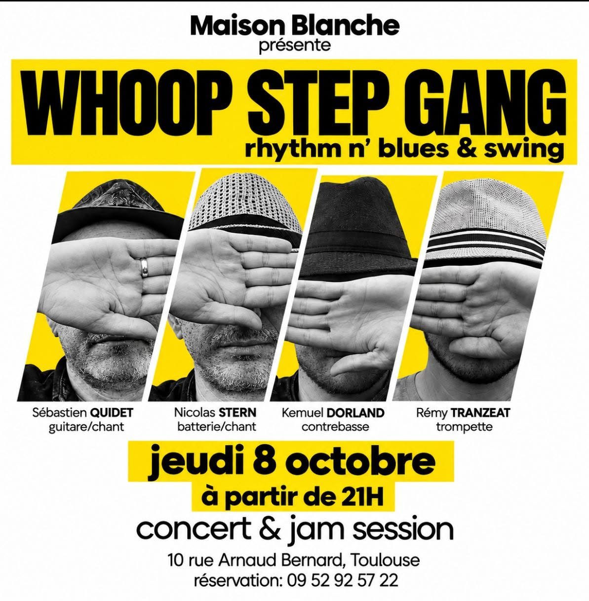 jam session avec whoop step gang a maison blanche