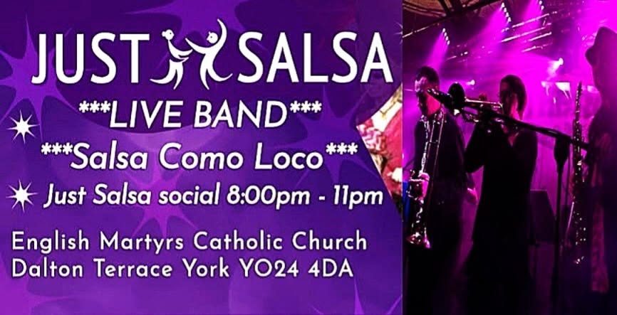 Just Salsa 🎉🥳Social with live band🎺🎷🪊