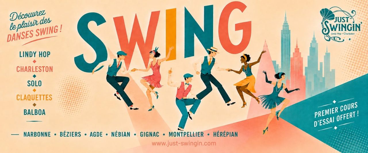 Just Swingin&rsquo; à Montpellier !! Cours d&rsquo;essai en couple et/ou Solo