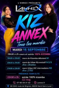 🔷KIZ ANNEX🔷COURS ET SOIRÉE 100% KIZOMBA🔷