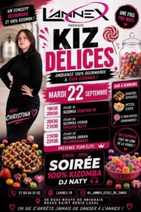 🔷KIZ DELICES🔷COURS ET SOIREE 100% KIZOMBA🔷