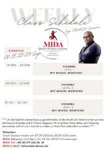 Kizomba Kurse @ MIDA by Miguel Monteiro