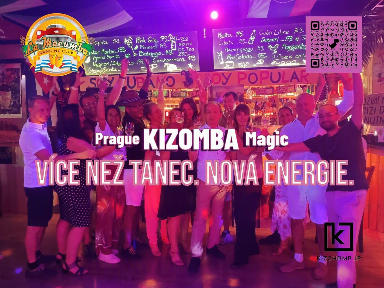 KIZOMBA La Macumba, Kurzy+party+animace