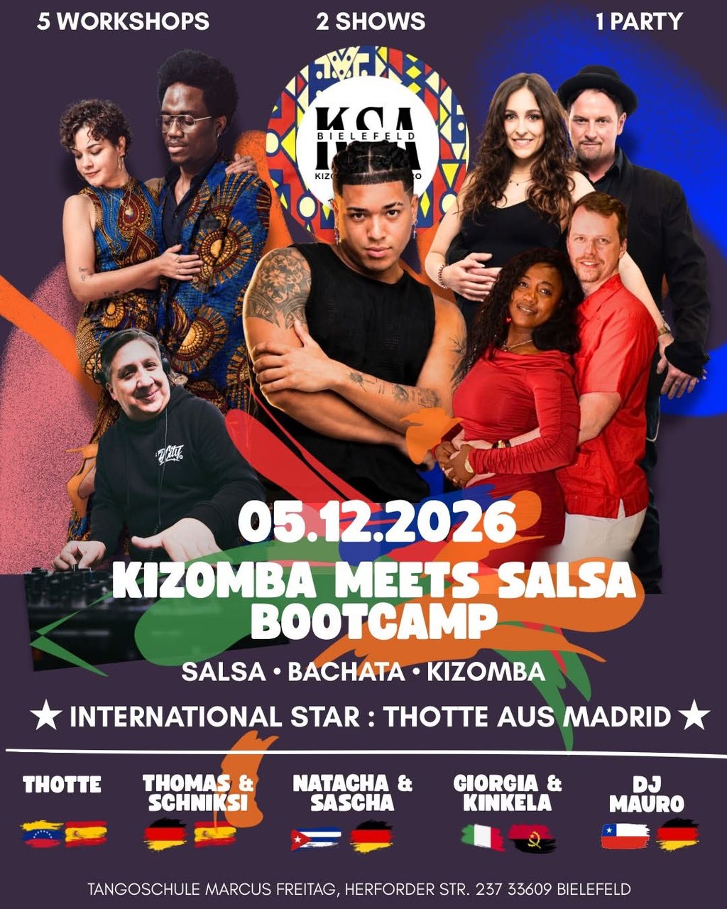 KIZOMBA MEETS SALSA BOOTCAMP IN BIELEFELD 🕺🏾💃