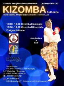 Kizomba Tanzkurse – Sonntags ab 17:00 – 19:00 in Augsburg