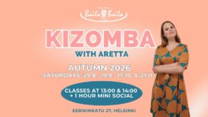 Kizomba workshops with Aretta – Autumn season 2026