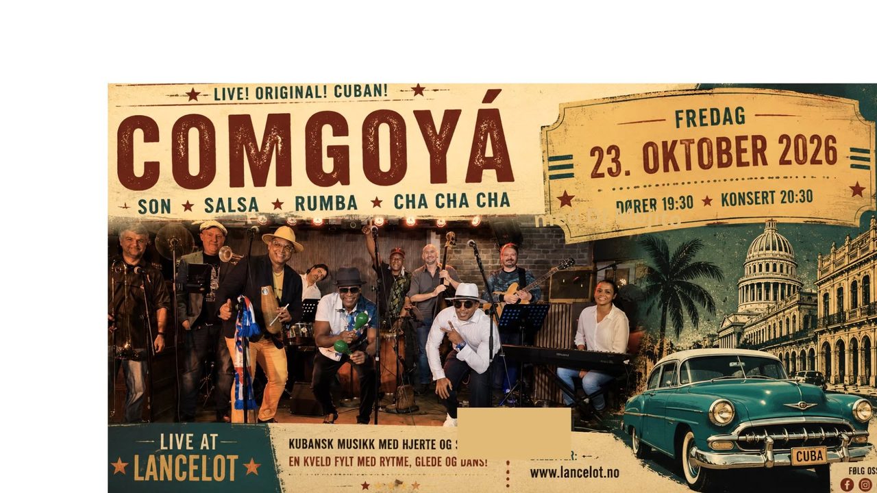 Kubansk musikk på Lancelot med Comgoyá og DJ Mojito